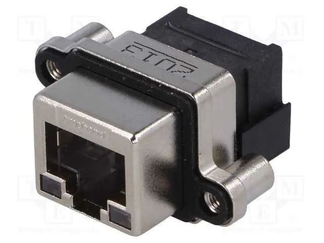 Tomada, RJ45, UL94V-0, IP67, para painel, THT, an.