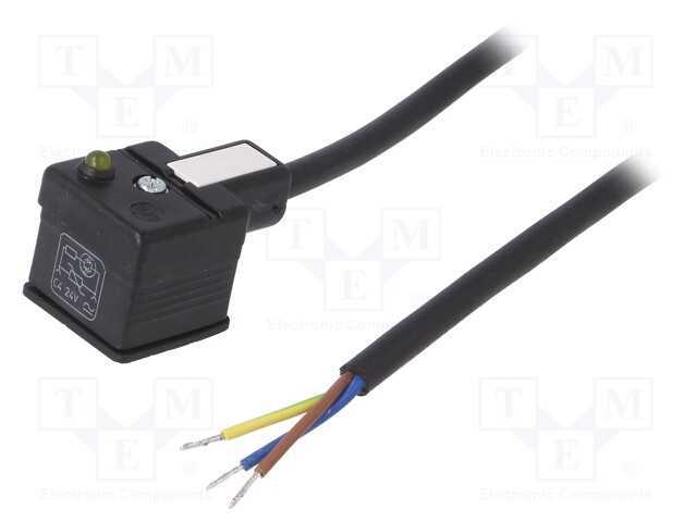 Conector: de Válvulas, Ficha, Formato A, 18mm, Fêmea, Pin: 4, Mpm