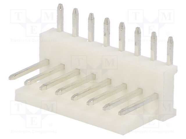 Tomada, fio-placa, macho, PIN: 8, 2,54mm, THT, MA.