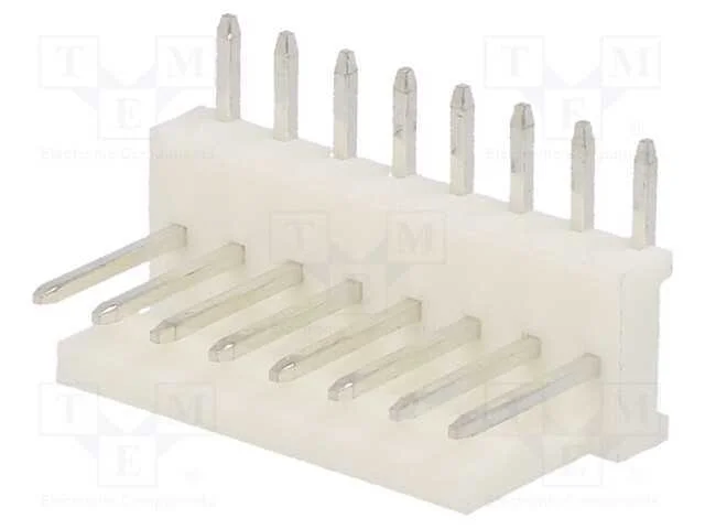 Tomada, fio-placa, macho, PIN: 8, 2,54mm, THT, MA.
