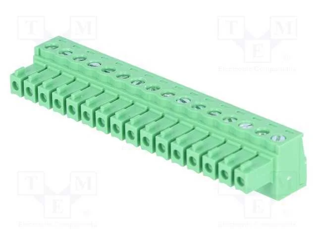 Bloco terminal separável, 3,81mm, faixas: 16, sim.