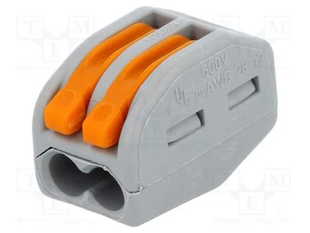 Conector rápido, 222, aperto de molas, 0,08÷2,5mm.