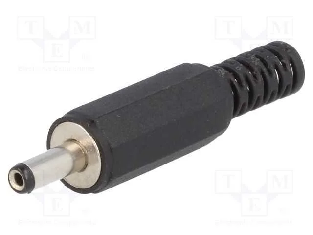 Ficha, de alimentação DC, fêmea, 3,4/1,3mm, 3,4mm.