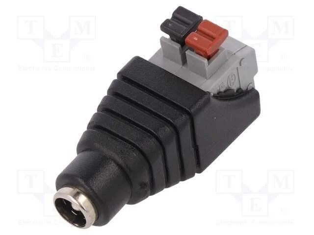 Passo: adaptador, 5,5/2,1mm, 5,5mm, 2,1mm, aperto.