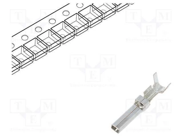 Contacto, macho, estanhado, 16AWG÷22AWG, cerrar, .