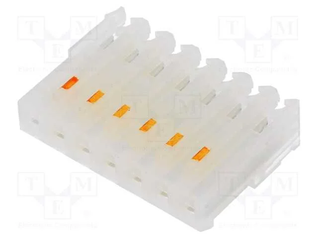 Ficha, fio-placa, fêmea, PIN: 7, 3,96mm, IDC, com.