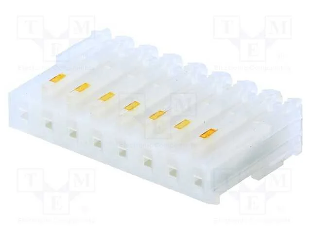 Ficha, fio-placa, fêmea, PIN: 8, 3,96mm, IDC, com.