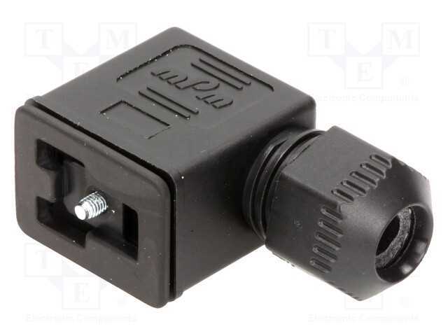Conector: de Válvulas, Ficha, Formato B, 11mm, Fêmea, Pin: 3, 1,5mm2