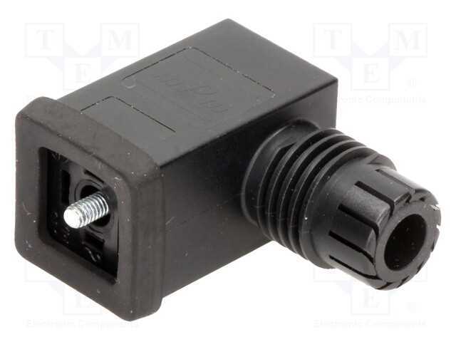 Conector: de Válvulas, Ficha, Formato C, 8mm, Fêmea, Pin: 3, 0,75mm2