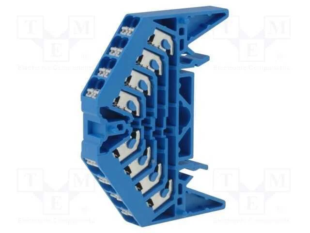 Conector: de carril, 1,5mm2, faixas: 4, braçadeir.