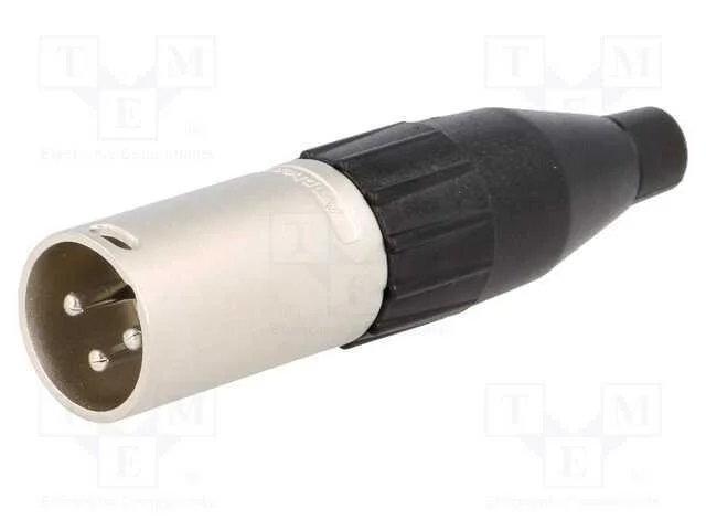 Ficha, Xlr, Macho, Pin: 3, Simples, com Cabo, Solda, Contatos: Latão