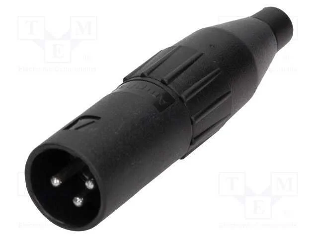 Ficha, Xlr, Macho, Pin: 3, Simples, com Cabo, Solda, Estanhado, 133v