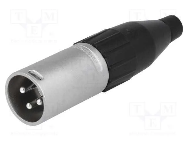 Ficha, Xlr, Macho, Pin: 3, Simples, com Cabo, Solda, Contatos: Latão