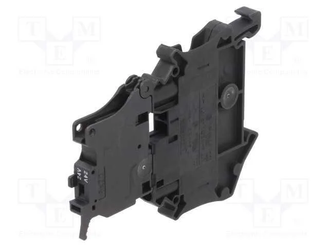 Conector: de carril, terminal parafusado, poliami.