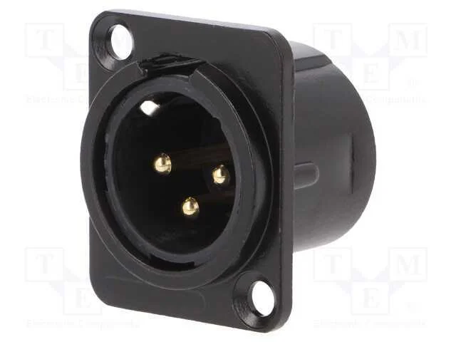 Tomada, Xlr, Macho, Pin: 3, Conector Adicional de Aterramento