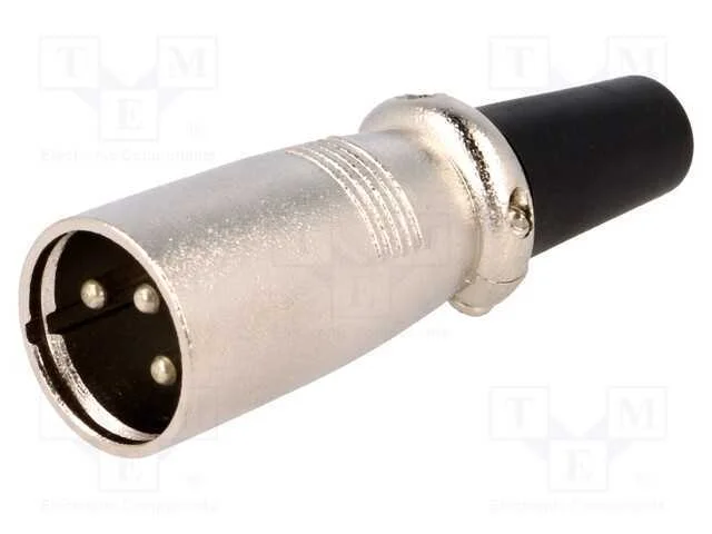 Ficha, Xlr, Macho, Pin: 3, Simples, com Cabo