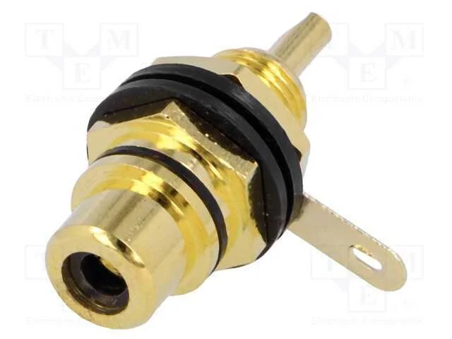 Tomada, Rca, Fêmea, Isoladas, Dourado, para Painel