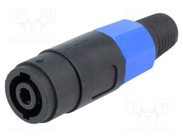 Ficha, para Colunas, Macho, com o Anel Protetor, Pin: 4