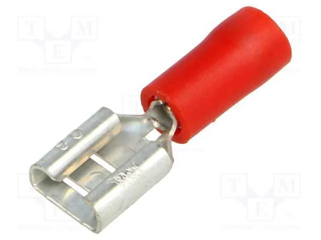 Conetor: plano, 6,3mm, 0,8mm, macho, 0,25÷1,5mm2,.
