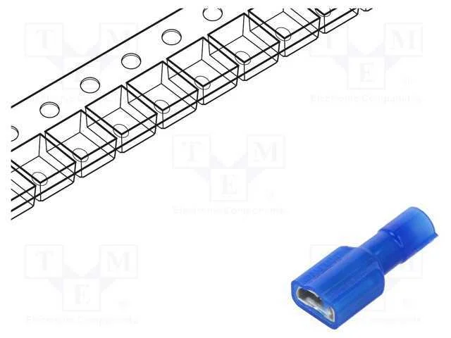 Conetor: plano, 6,3mm, 0,8mm, macho, 1,5÷2,5mm2, .