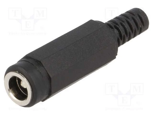 Ficha, de Alimenta&ccedil;&atilde;o Dc, Macho, 5,5/2,1mm, com o Anel Protetor