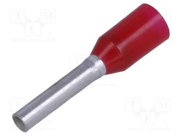 Terminal: rolo, isolada, 1mm2, 8mm, estanhado, ce.
