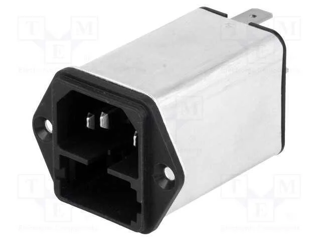 Conector: de alimentação, tomada, macho, 1A, 250V.
