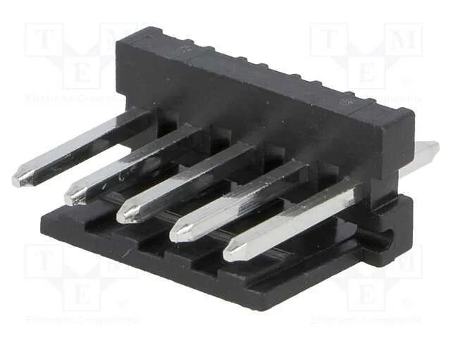 Tomada, fio-placa, macho, PIN: 5, 3,96mm, THT, MA.