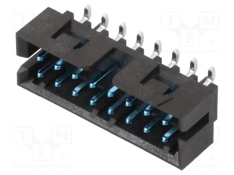 MGrid Hdr Shrd SMT/Slot/Pg .38AuLF 16Ckt