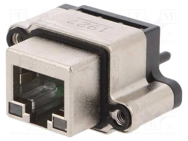 Tomada, RJ45, com díodo LED, IP67, para painel, T.