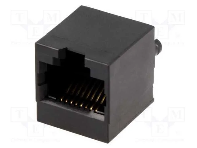 Tomada, RJ45, PIN: 8, Sistema: 8p8c, THT, simples