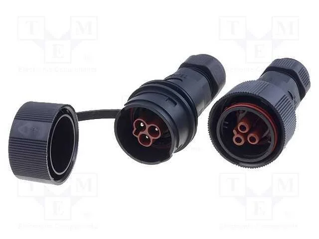 Conector: de alimentação, terminal parafusado, ma.