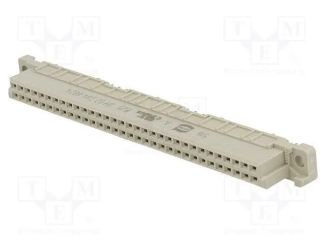 Ficha, DIN 41612, tipo B, fêmea, PIN: 64, a+b, TH.