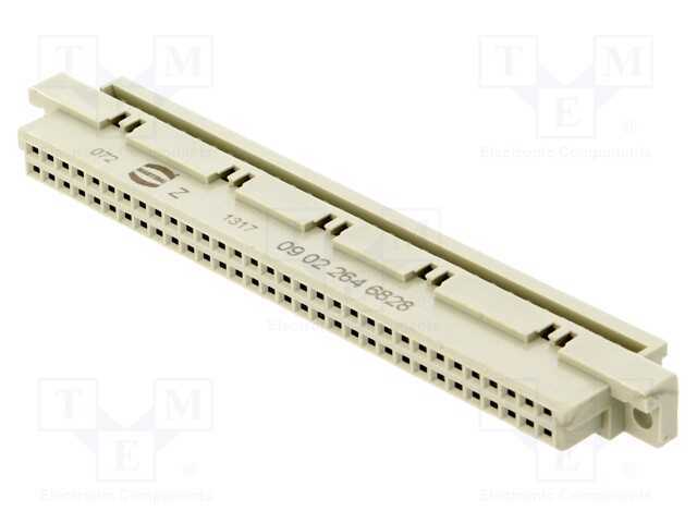 Ficha, Din 41612, Tipo B, Fêmea, Pin: 64, A+B, Idc, Simples, 2a