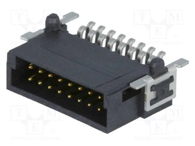 Conector: Placa- Fio/Placa, Macho, Pin: 16, 1,27mm, Har-Flex, 2,3a