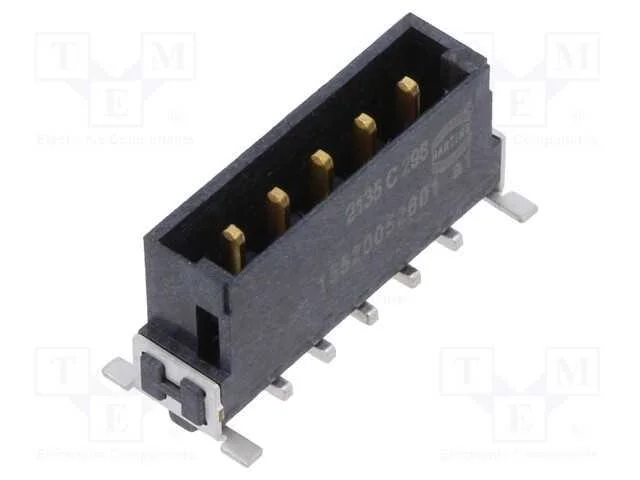 Conector: Placa-Placa, Macho, Pin: 5, 2,54mm, Har-Flex Power, 20a