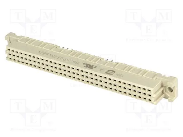 Tomada, DIN 41612, tipo C, fêmea, PIN: 64, a+c, T.