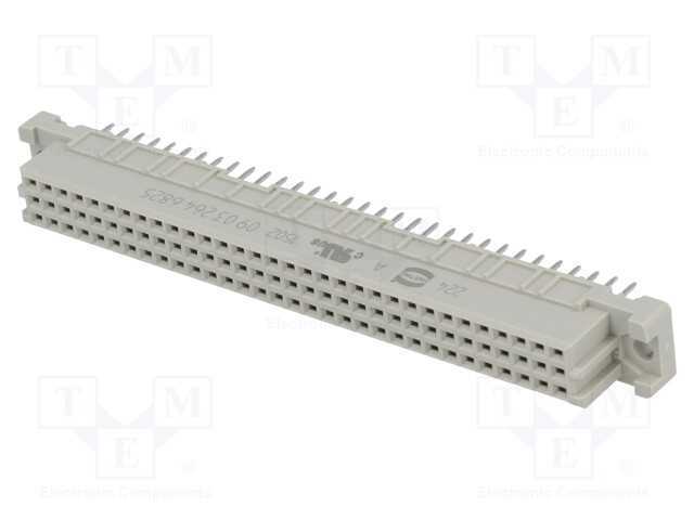 Tomada, Din 41612, Tipo C, Fêmea, Pin: 64, A+C, Tht, Simples, 2a