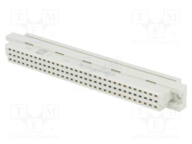 Ficha, DIN 41612, tipo C, fêmea, PIN: 64, a+c, ID.