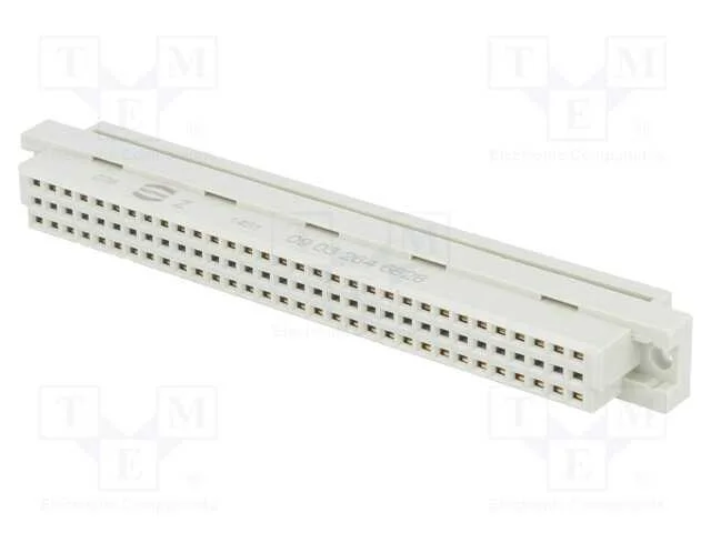 Ficha, DIN 41612, tipo C, fêmea, PIN: 64, a+c, ID.