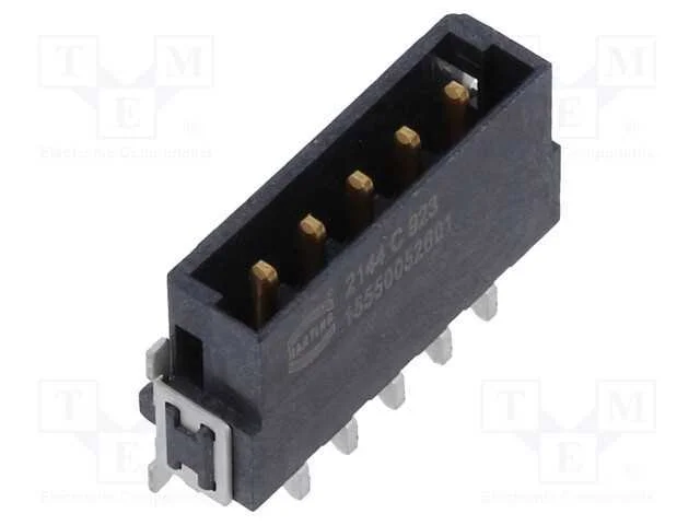 Conector: Placa-Placa, Macho, Pin: 5, 2,54mm, Har-Flex Power, 21a
