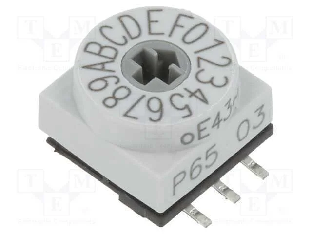 Emissor de Código, Hex/Bcd, Pos: 16, Smd, Rcontacto Max: 80mo, P65
