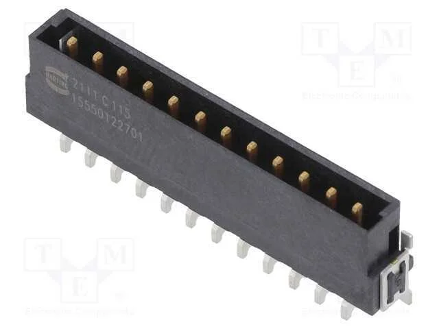 Conector: Placa-Placa, Macho, Pin: 12, 2,54mm, Har-Flex Power