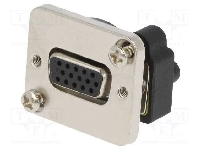 Passo: conector D-Sub, prateado, norma XLR, 19x24.