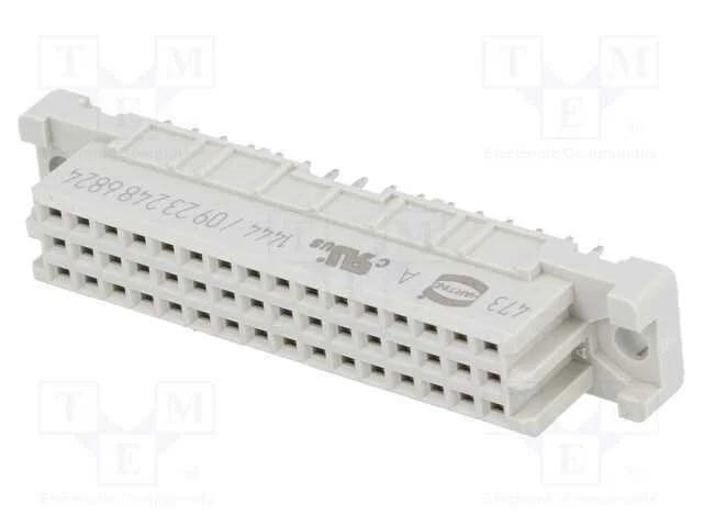Ficha, DIN 41612, tipo 2C, fêmea, PIN: 48, a+b+c,.