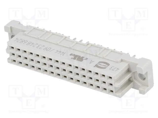 Ficha, DIN 41612, tipo 2C, fêmea, PIN: 48, a+b+c,.