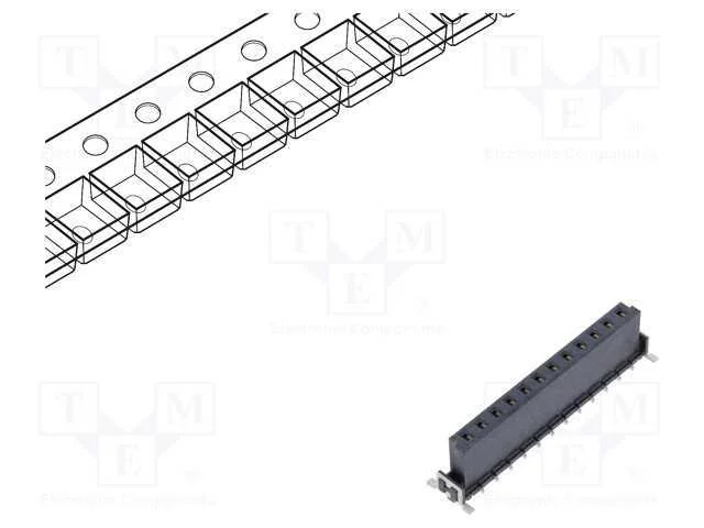 Conector: Placa-Placa, Fêmea, Pin: 12, 2,54mm, Har-Flex Power