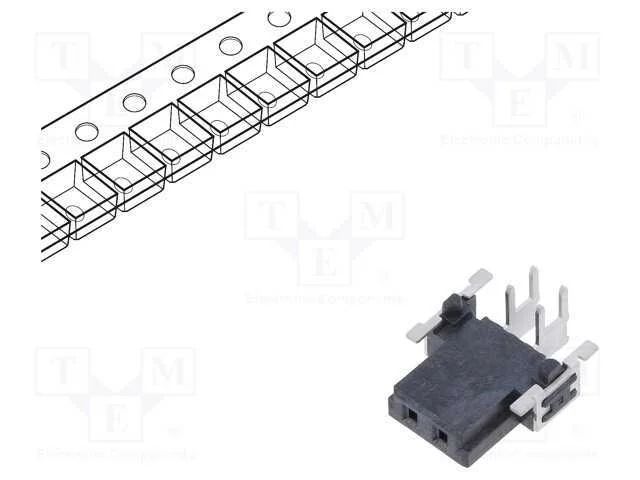 Conector: Placa-Placa, Fêmea, Pin: 2, 2,54mm, Har-Flex Power, 29a
