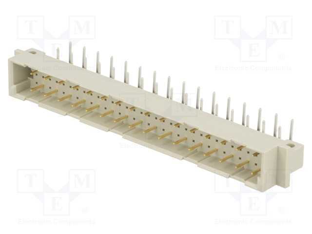 Tomada, Din 41612, Tipo C, Macho, Pin: 32, A+C Cada Segunda Saída