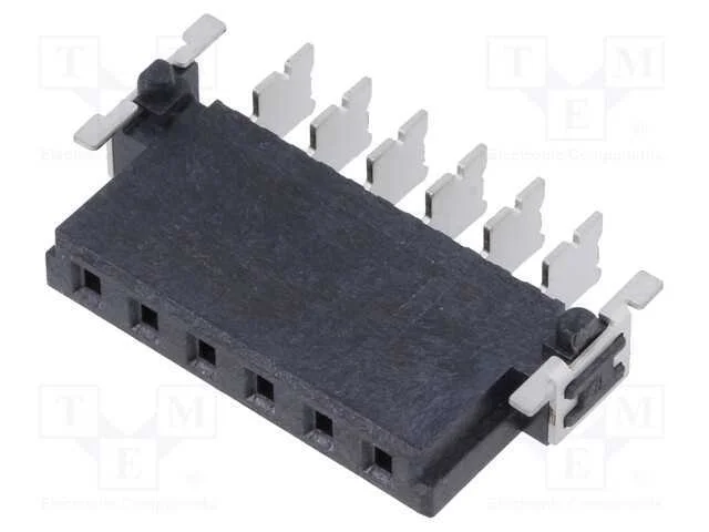 Conector: Placa-Placa, Fêmea, Pin: 6, 2,54mm, Har-Flex Power, 21a